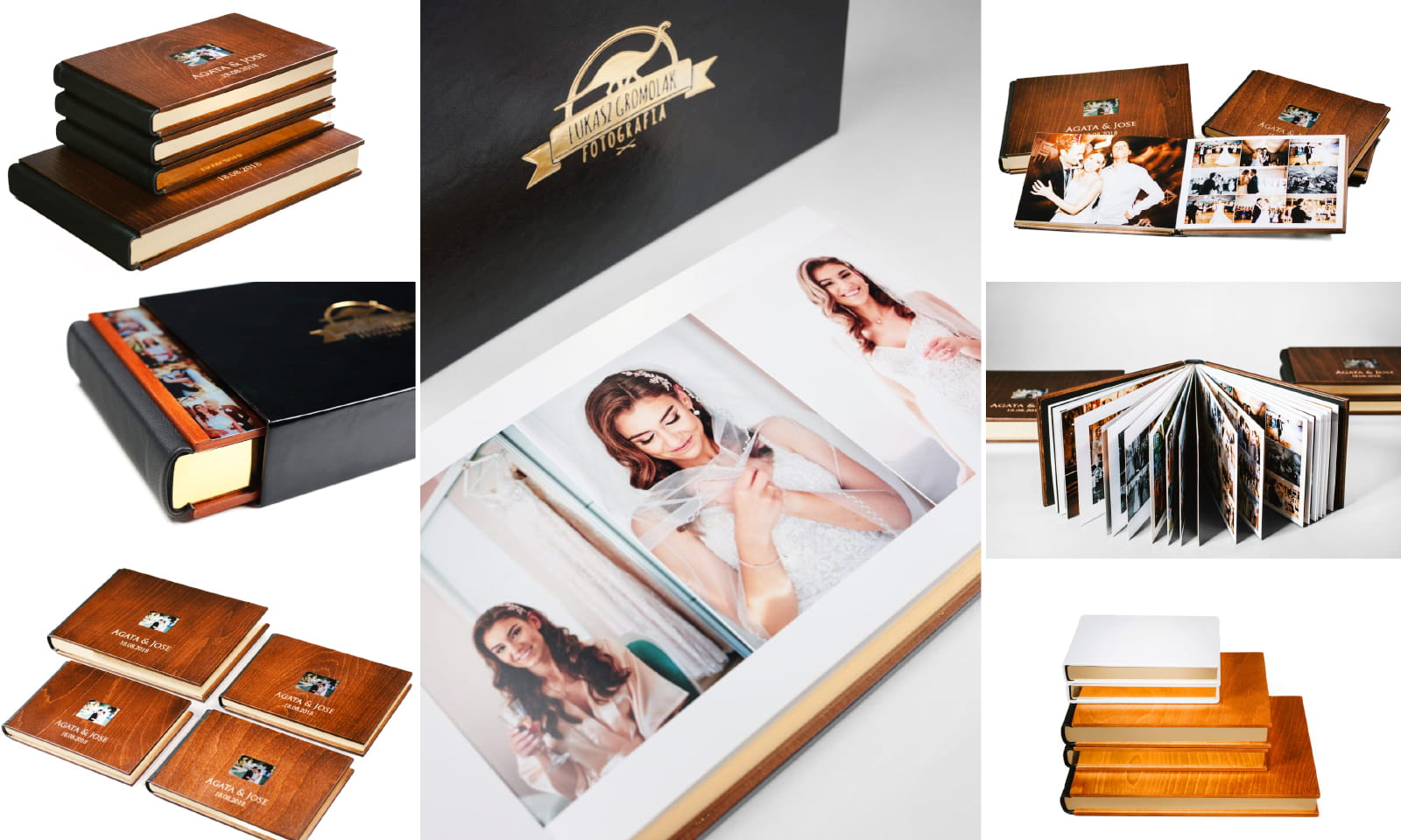 Plymouth wedding photographer - wooden photo book